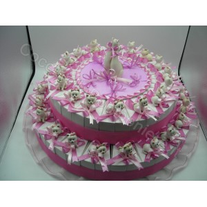 Bomboniera "Torta" GATTINI PICCOLI art. 20-23